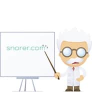 Professor character pointing at white board