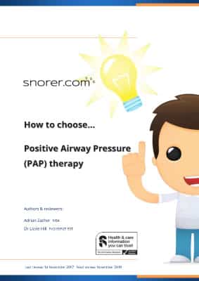 How to choose positive airway pressure (PAP) therapy